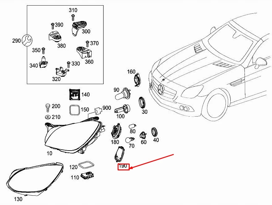 Světlomet A2539066700 — Mercedes-Benz GLC, Skladom v EÚ — foto 1