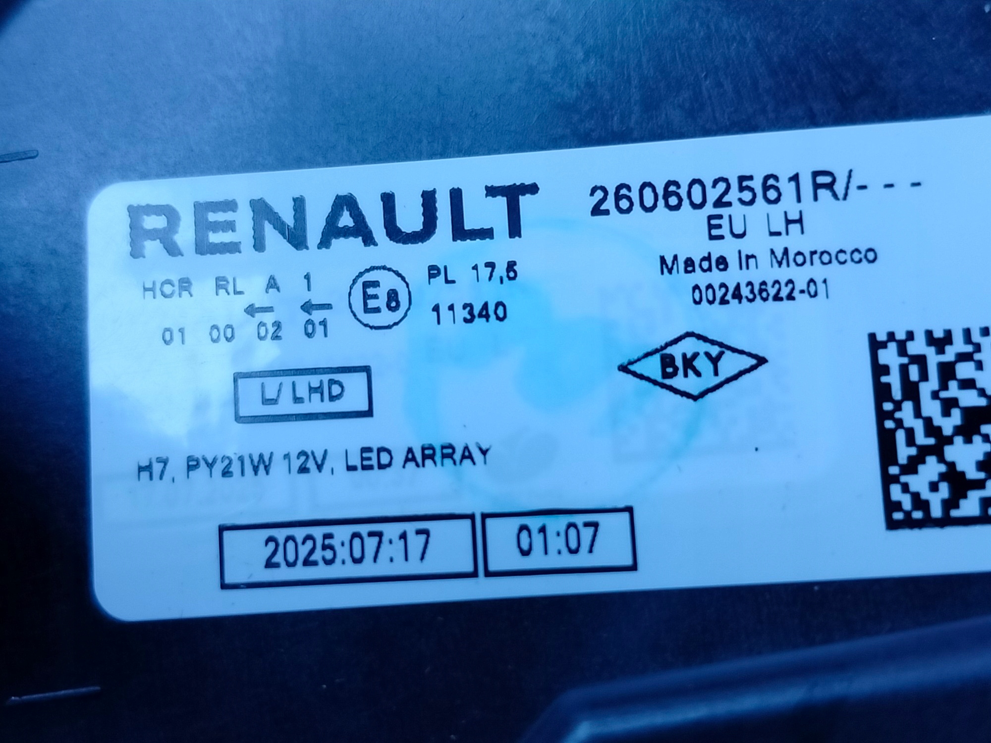 Světlomet — Renault, Skladom v EÚ — foto 7 z 10