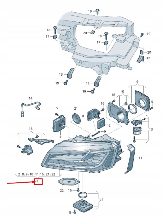 Světlomet 4H6941783 — Audi A8, Skladom v EÚ — foto 1