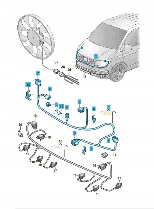 Světlomet 7LA971114B — Volkswagen Multivan, Skladom v EÚ — foto 1