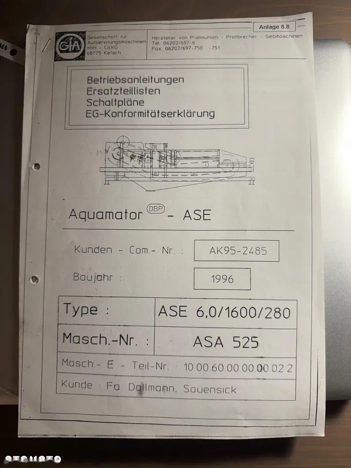 1996 Powerscreen AQUAMATOR, dovoz Skladom v EÚ — foto 8 z 8