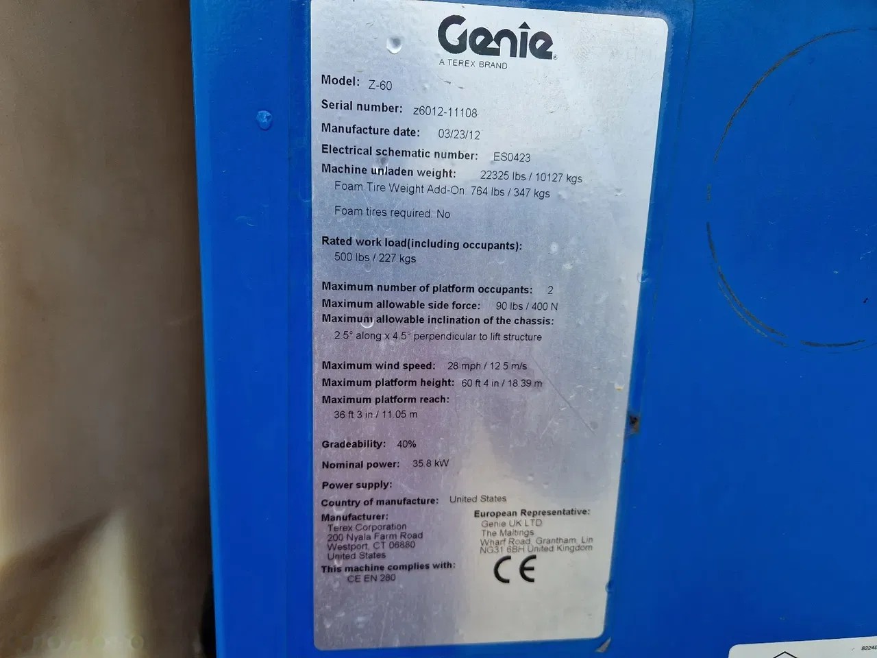 2012 Genie, 3 522 mth, dovoz Skladom v EÚ — foto 9 z 15