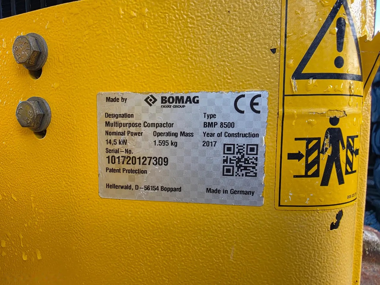 2017 Bomag BMP, 950 mth, dovoz Skladom v EÚ — foto 16 z 18