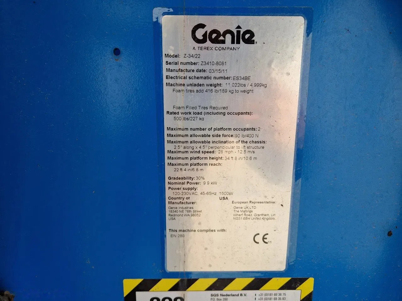 2011 Genie, 1 244 mth, dovoz Skladom v EÚ — foto 10 z 17