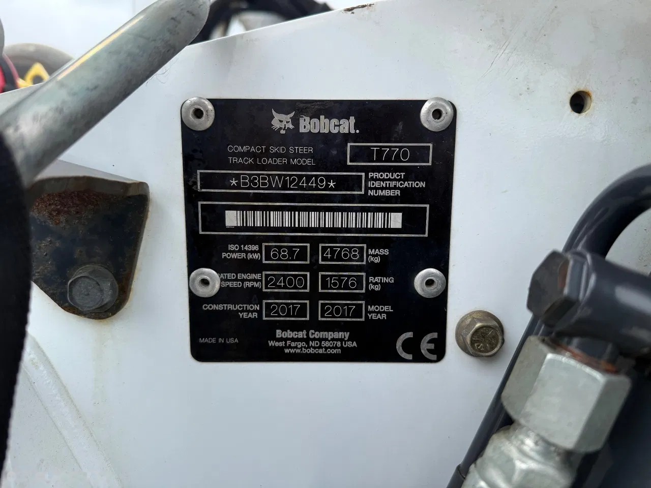 2017 Bobcat T770, 6 940 mth, dovoz Skladom v EÚ — foto 9 z 17