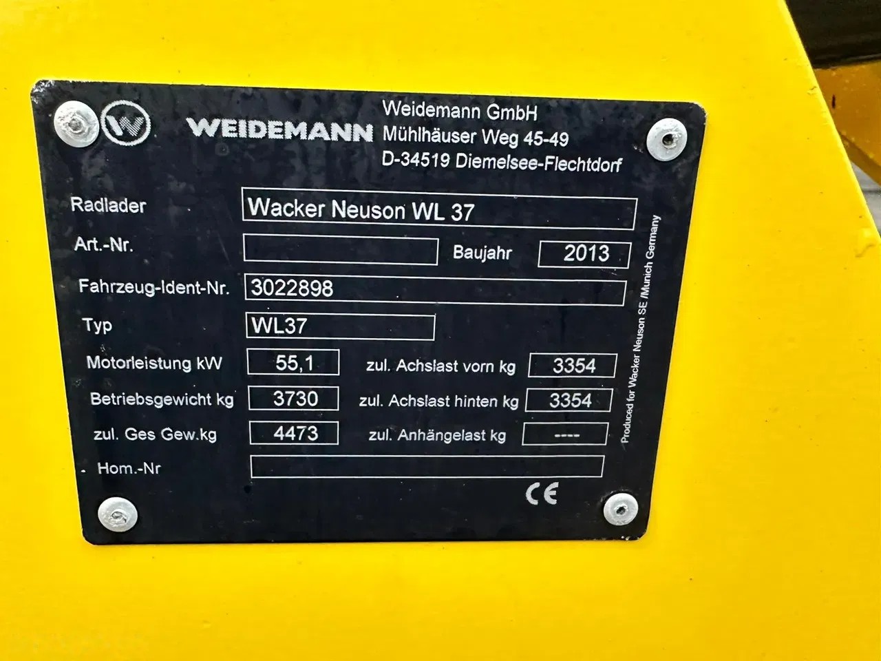 2013 Wacker Neuson WEIDEMANN, 3 092 mth, dovoz Skladom v EÚ — foto 9 z 22