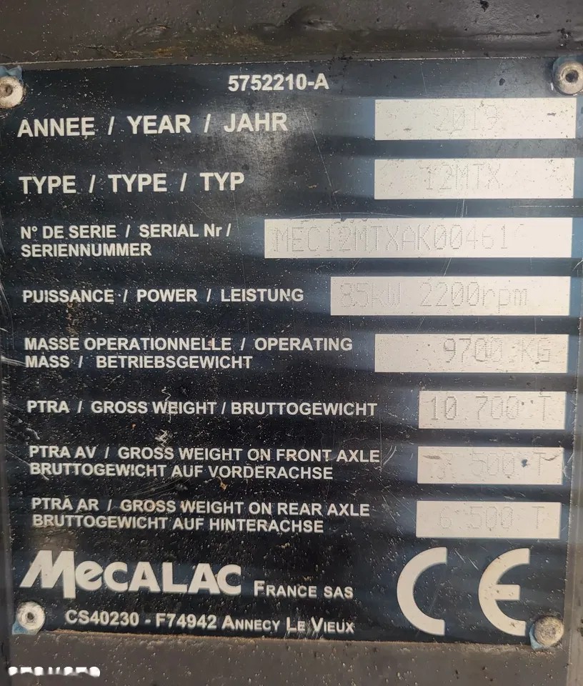2019 Mecalac 12MTX, 9 150 mth, dovoz Skladom v EÚ — foto 15 z 15