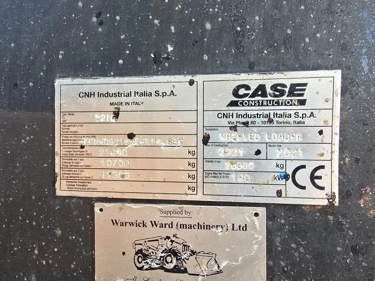 2021 Case 921G, 199 mth, dovoz Skladom v EÚ — foto 10 z 10
