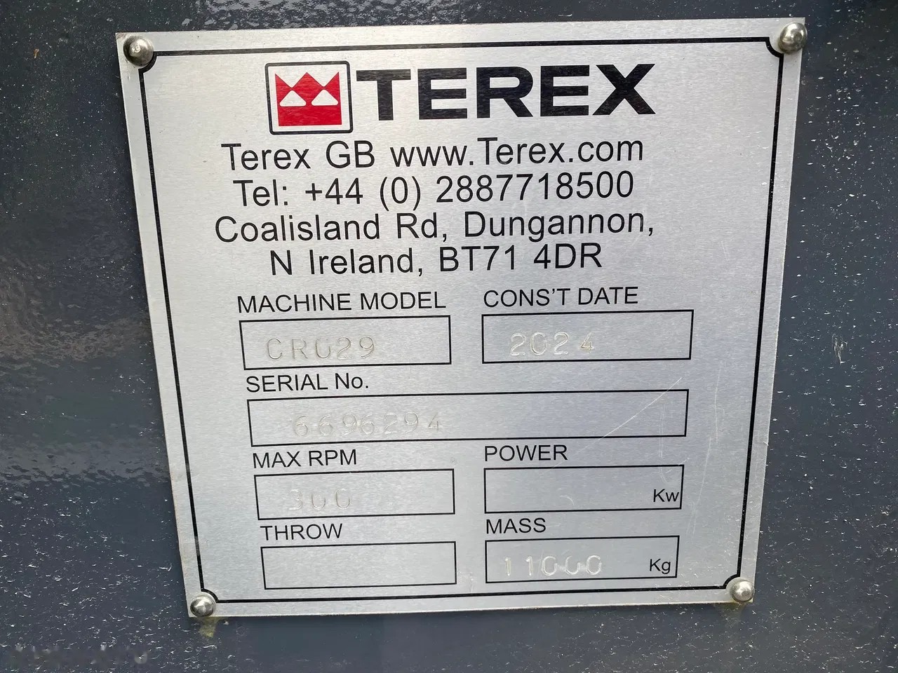 2024 Terex Evoquip Bison 340, 4 mth, dovoz Skladom v EÚ — foto 9 z 9