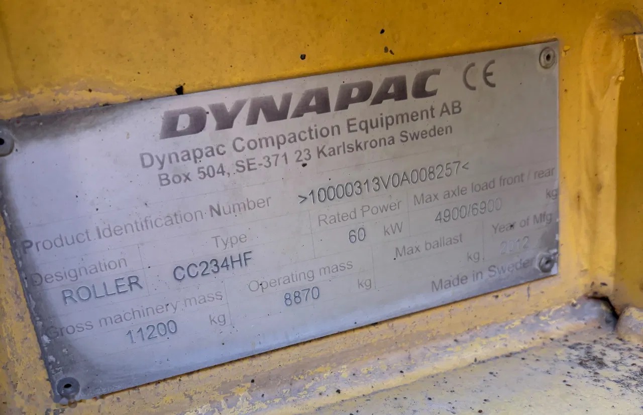 2012 Dynapac VÁLEC, 8 000 mth, dovoz Skladom v EÚ — foto 8 z 13