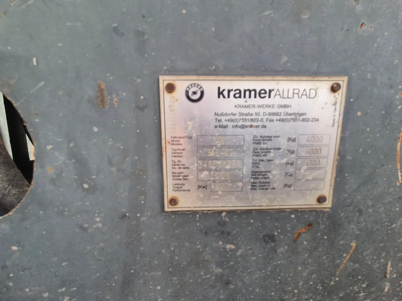 2005 Kramer 346, 9 254 mth, dovoz Skladom v EÚ — foto 4 z 8