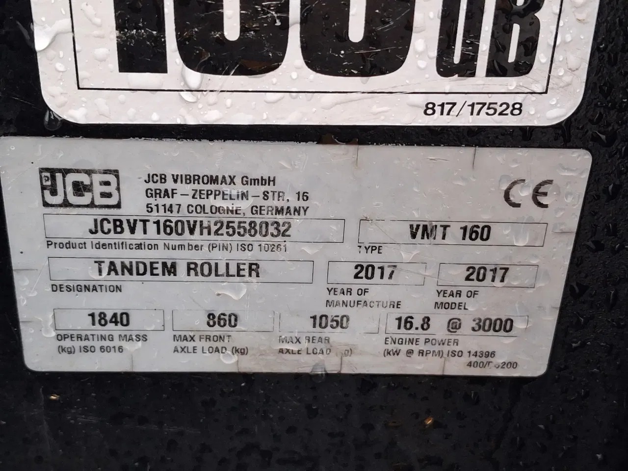 2017 JCB VMT 160 - 80, 323 mth, dovoz Skladom v EÚ — foto 10 z 10