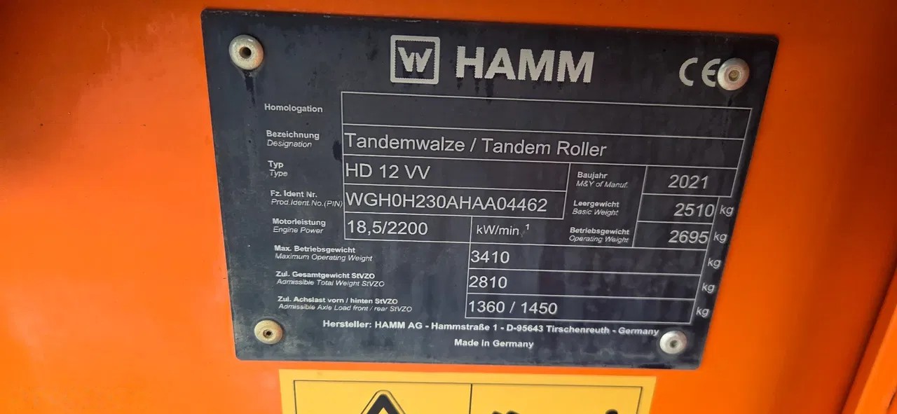 2021 Hamm, 105 mth, dovoz Skladom v EÚ — foto 9 z 14