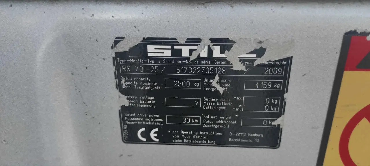 2009 Still rx 70 - 25, 7 373 mth, dovoz Skladom v EÚ — foto 3 z 17