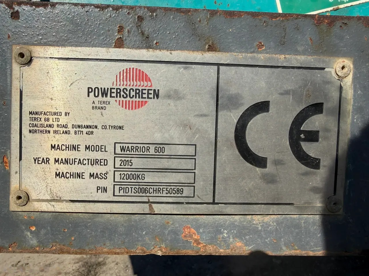 2015 Powerscreen Warrior 600, 4 300 mth, dovoz Skladom v EÚ — foto 10 z 11
