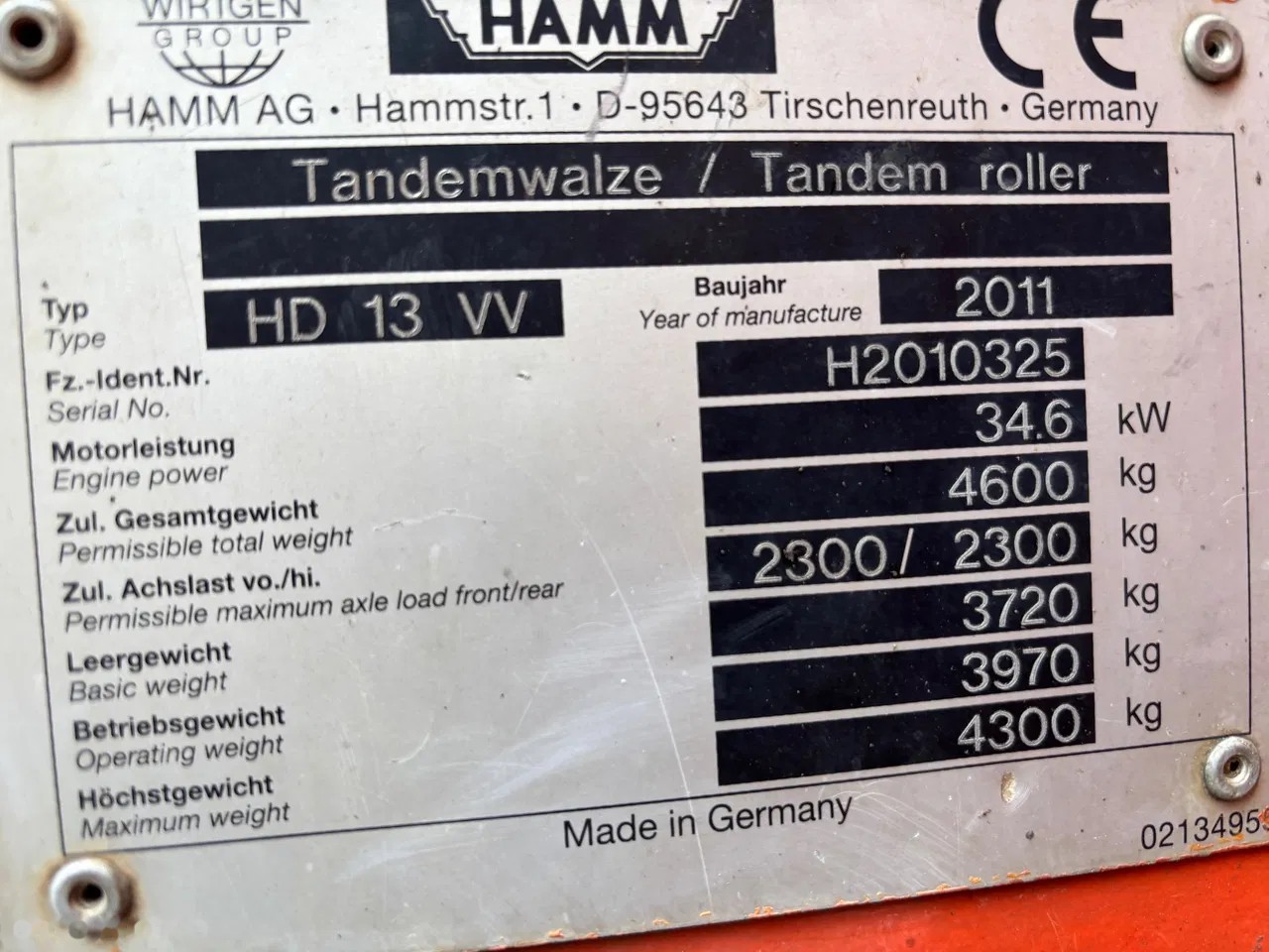 2011 Hamm HD, dovoz Skladom v EÚ — foto 10 z 13