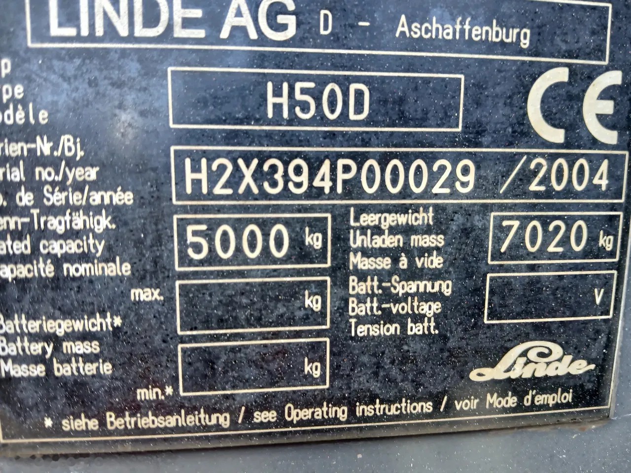2004 Linde H50D, 15 000 mth, dovoz Skladom v EÚ — foto 11 z 24
