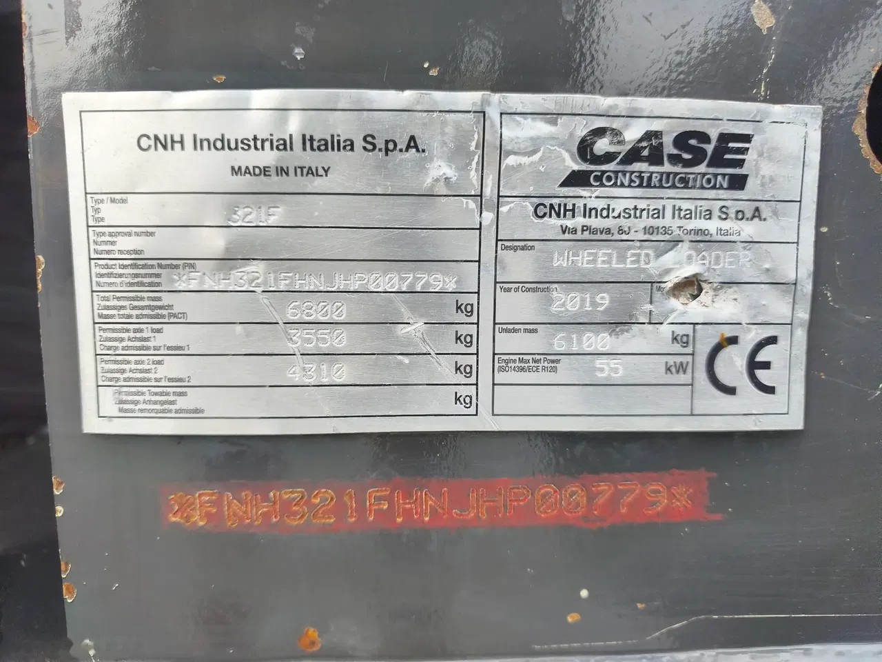 2019 Case 321F, 4 398 mth, dovoz Skladom v EÚ — foto 8 z 15