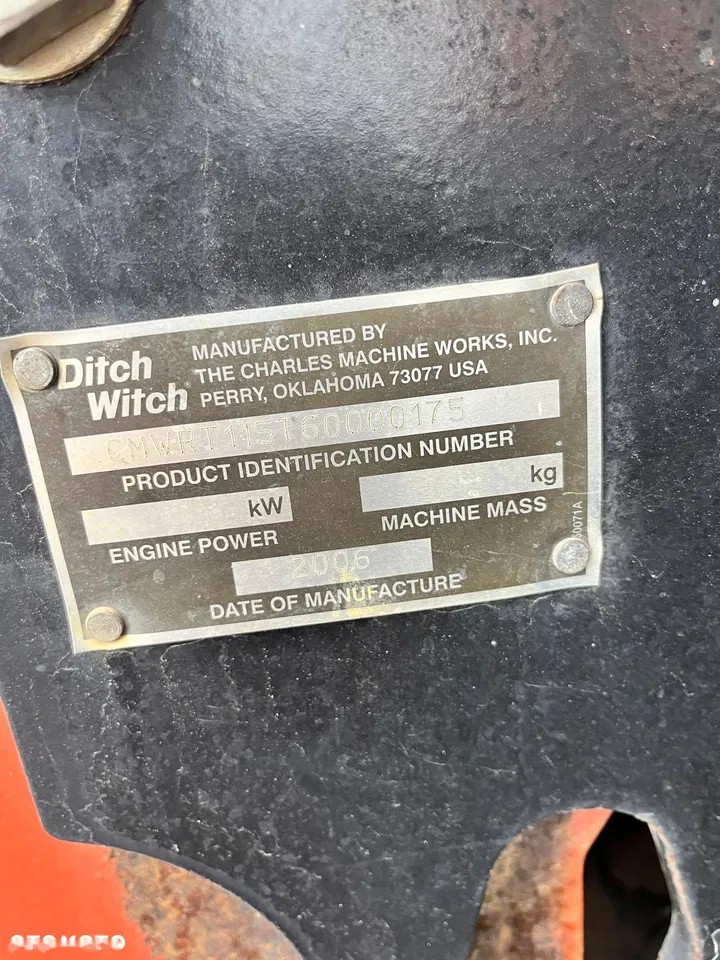 2006 Ditch Witch RT 115, 2 690 mth, dovoz Skladom v EÚ — foto 4 z 5