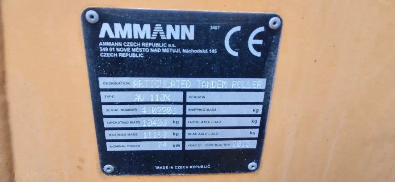 2015 Ammann, 1 380 mth, dovoz Skladom v EÚ — foto 9 z 10