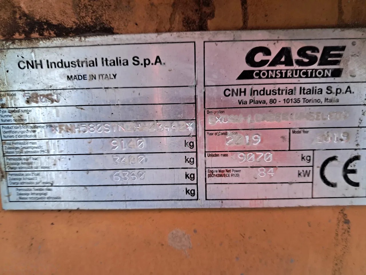 2019 Case 580, 3 243 mth, dovoz Skladom v EÚ — foto 12 z 16