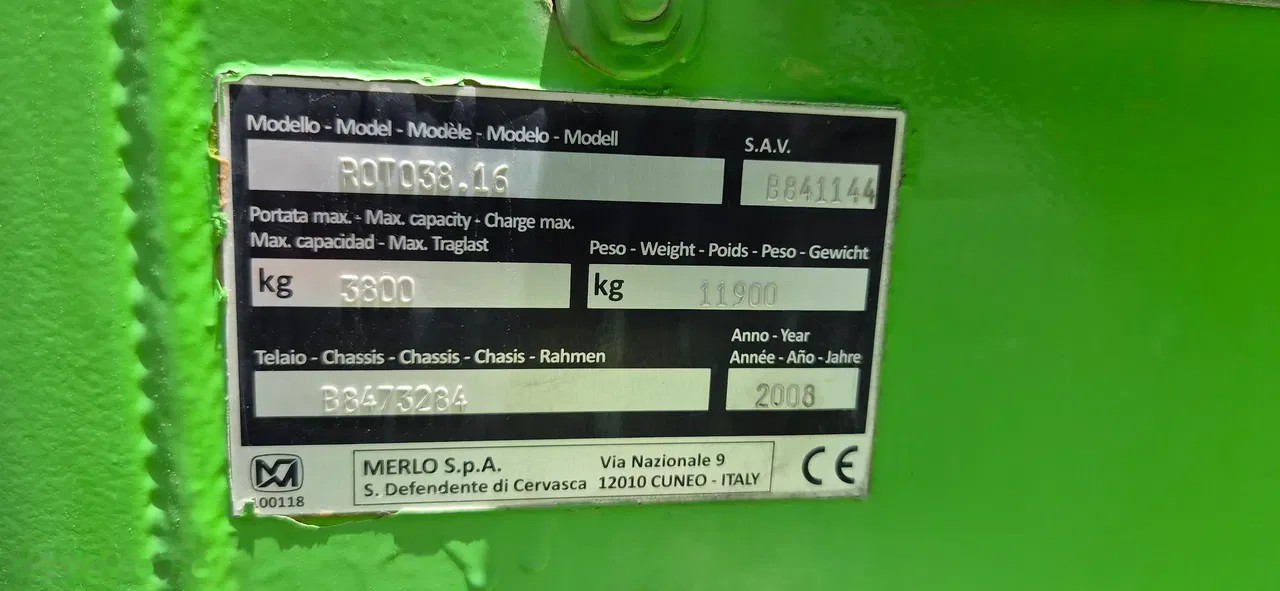 2008 Merlo ROTO 38.16, 6 100 mth, dovoz Skladom v EÚ — foto 8 z 10