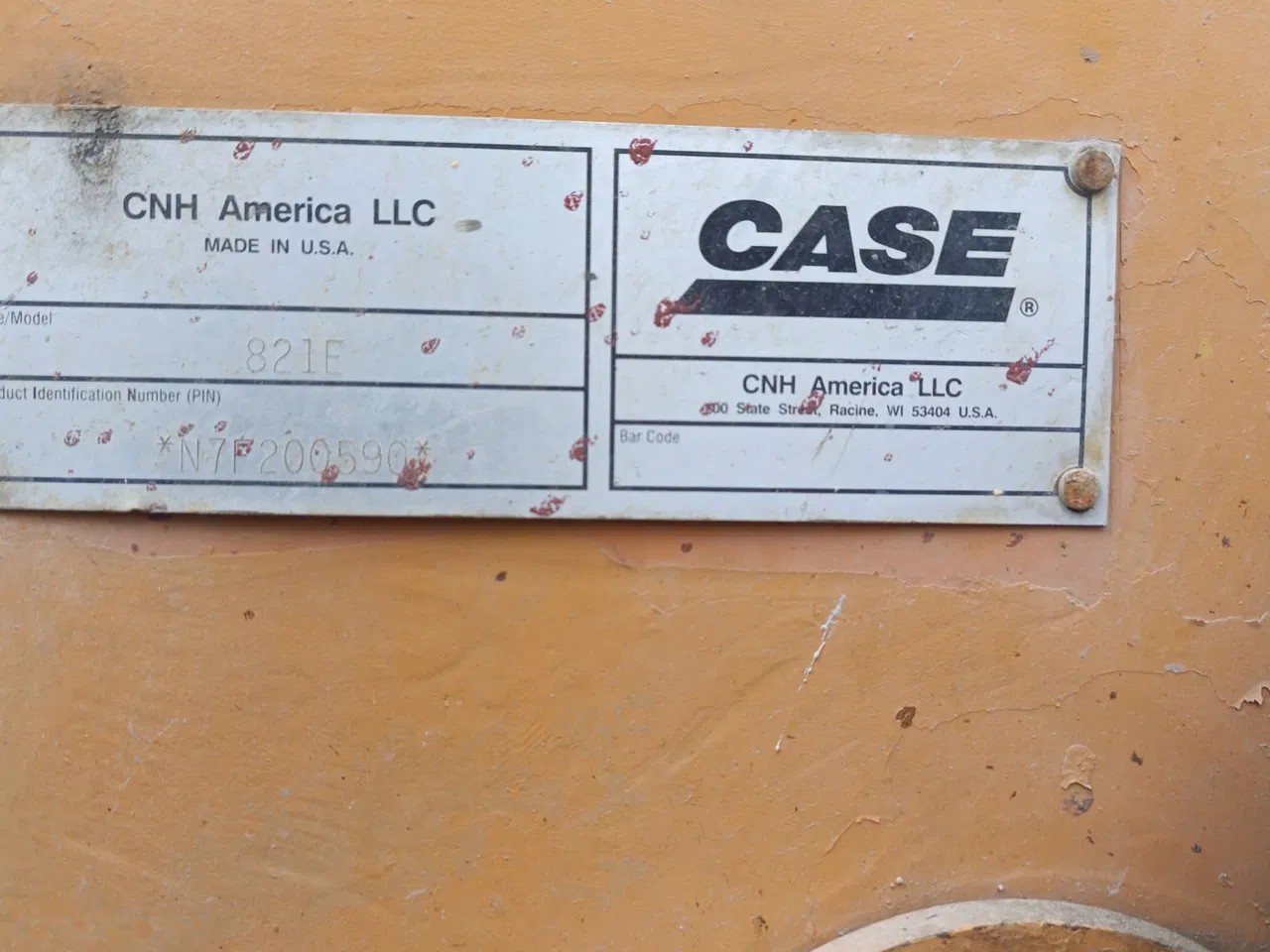 2007 Case 821E, dovoz Skladom v EÚ — foto 6 z 7