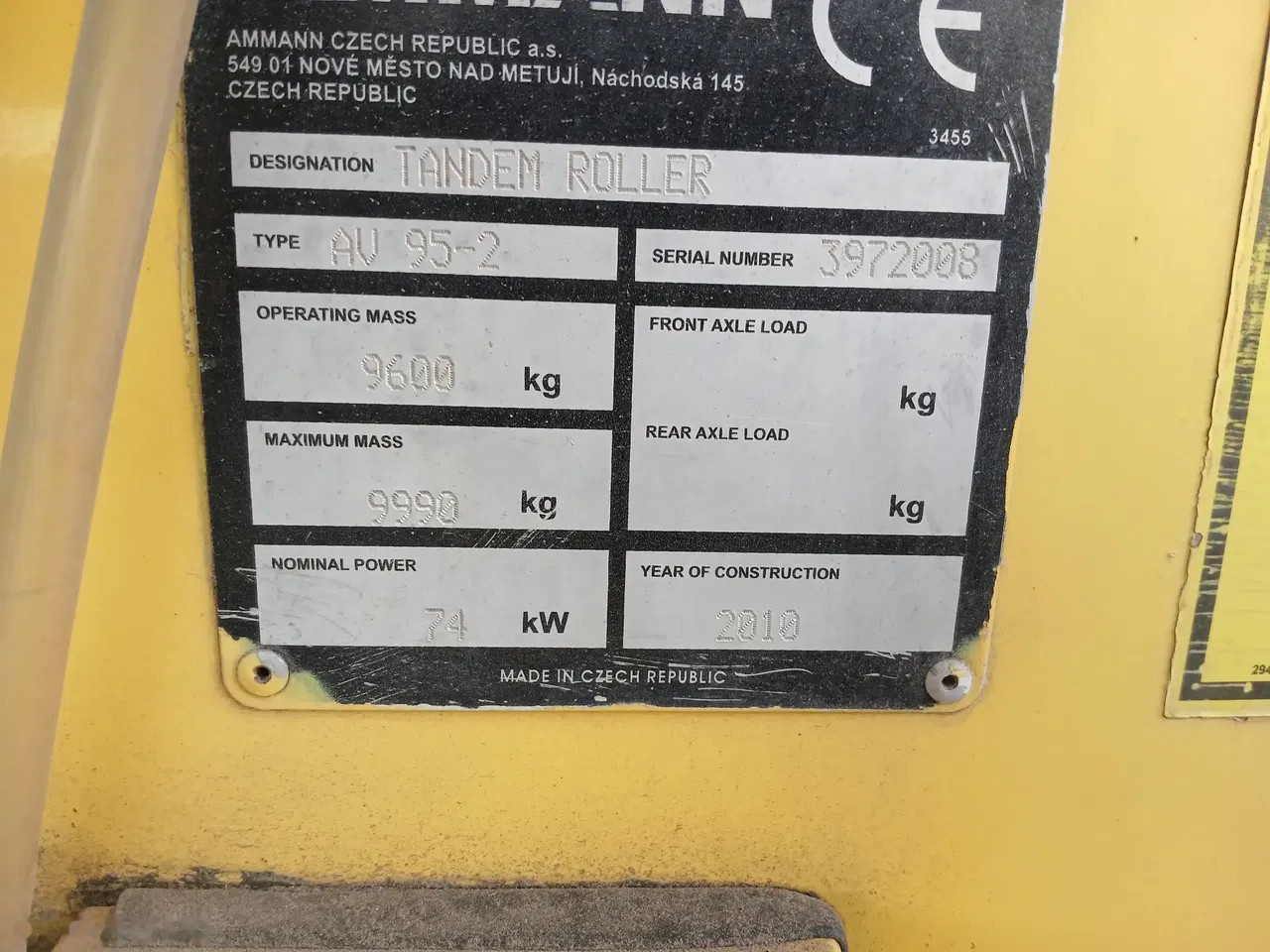 2010 Ammann AV 95-2, 5 988 mth, dovoz Skladom v EÚ — foto 9 z 9
