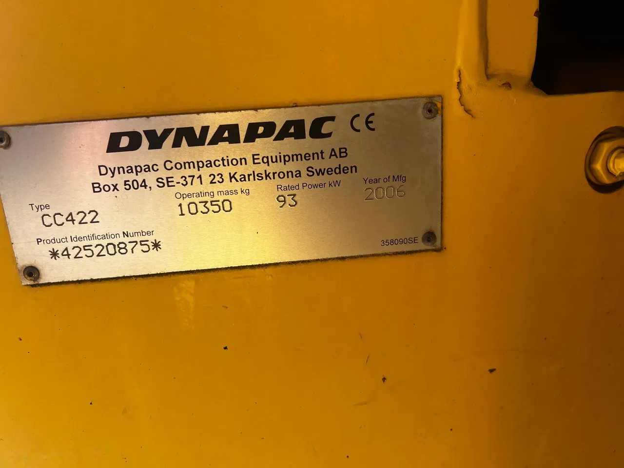 2006 Dynapac CC422 walec, 5 635 mth, dovoz Skladom v EÚ — foto 6 z 11