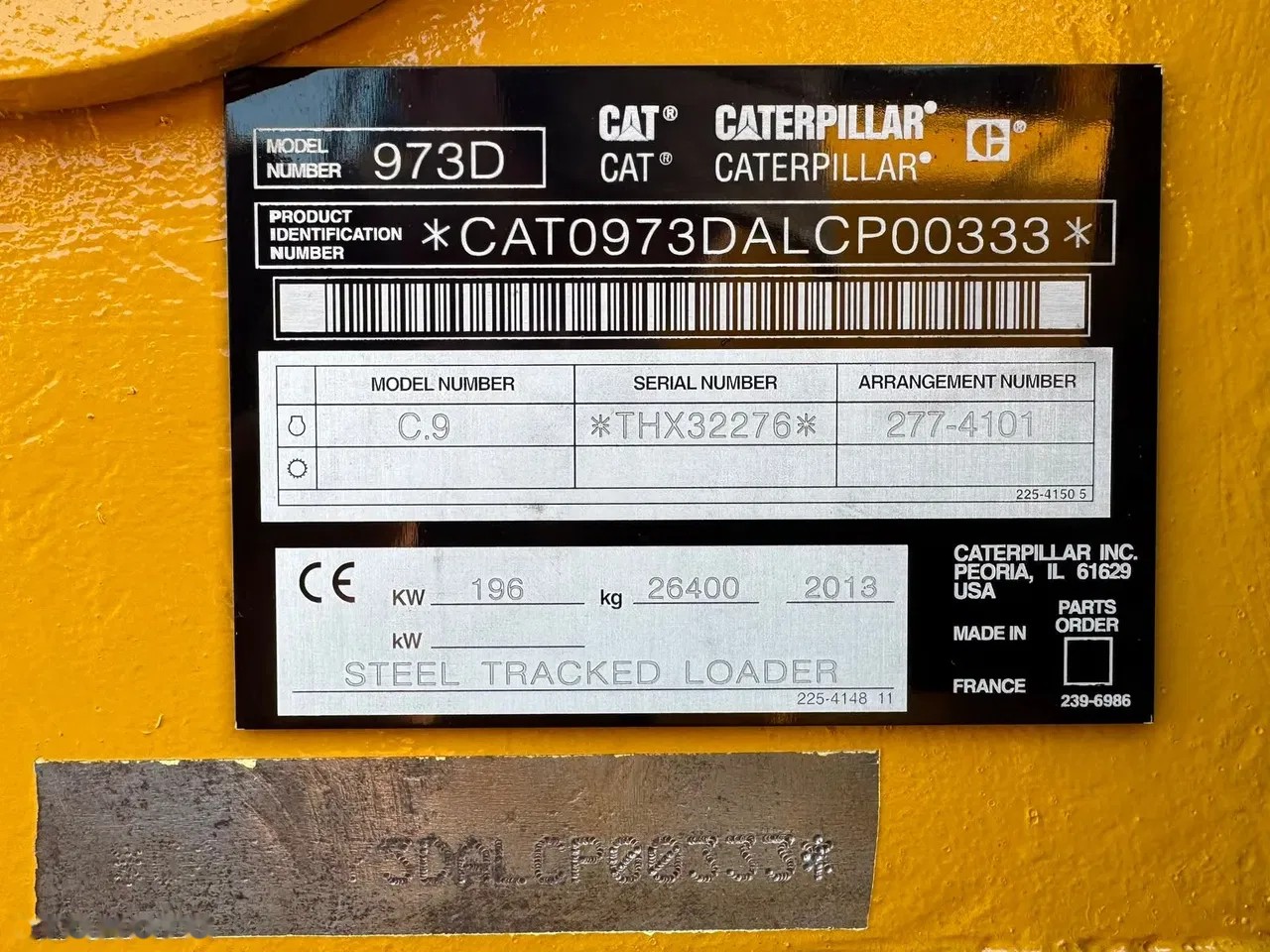 2013 Caterpillar 973D, dovoz Skladom v EÚ — foto 9 z 12