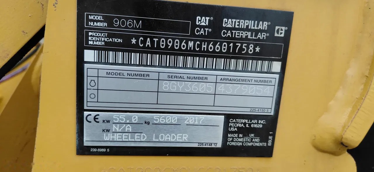 2017 Caterpillar 906, 3 800 mth, dovoz Skladom v EÚ — foto 7 z 8