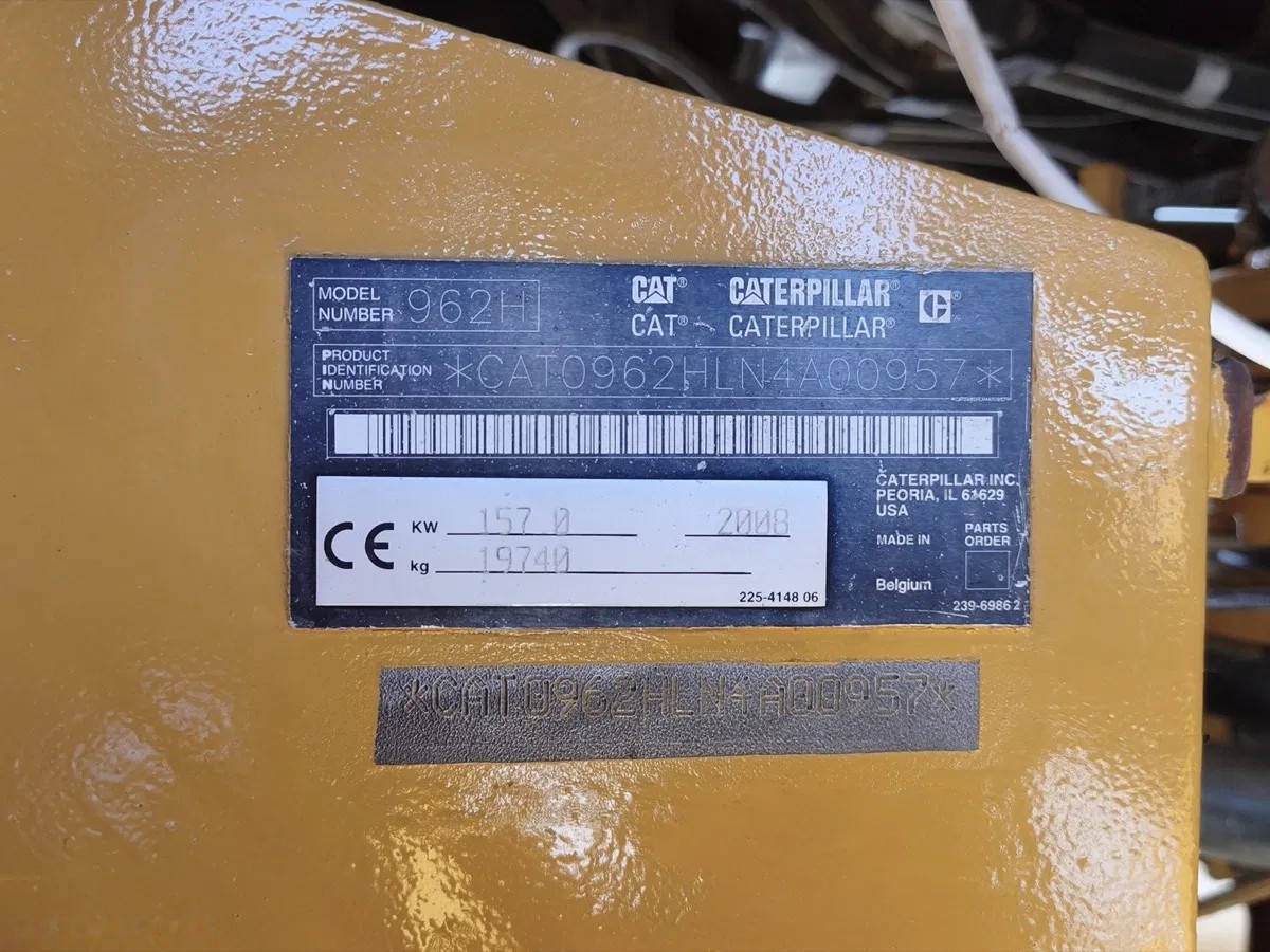 2008 Caterpillar 962H, dovoz Skladom v EÚ — foto 9 z 9