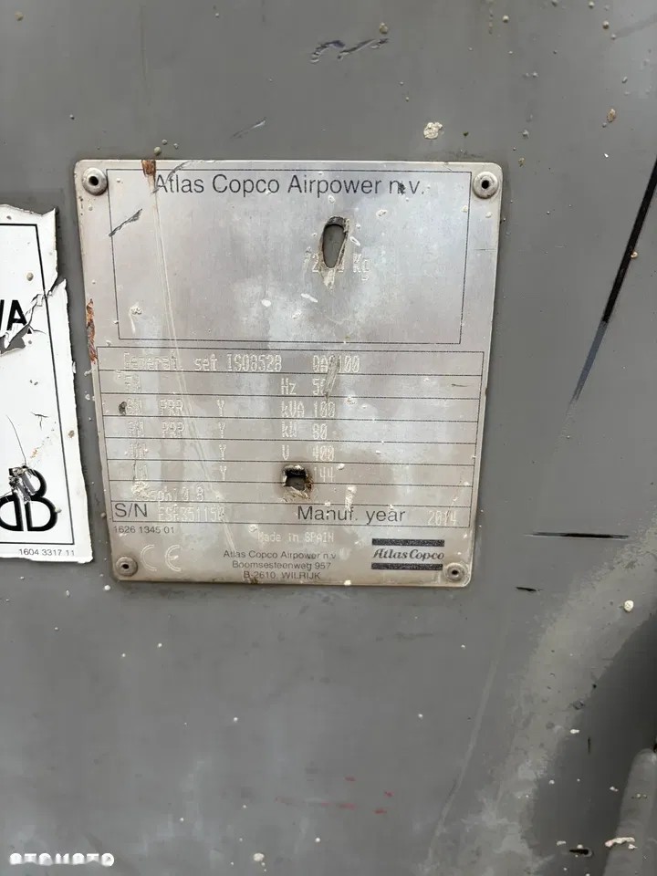 2014 Atlas Copco 110, 1 mth, dovoz Skladom v EÚ — foto 10 z 10