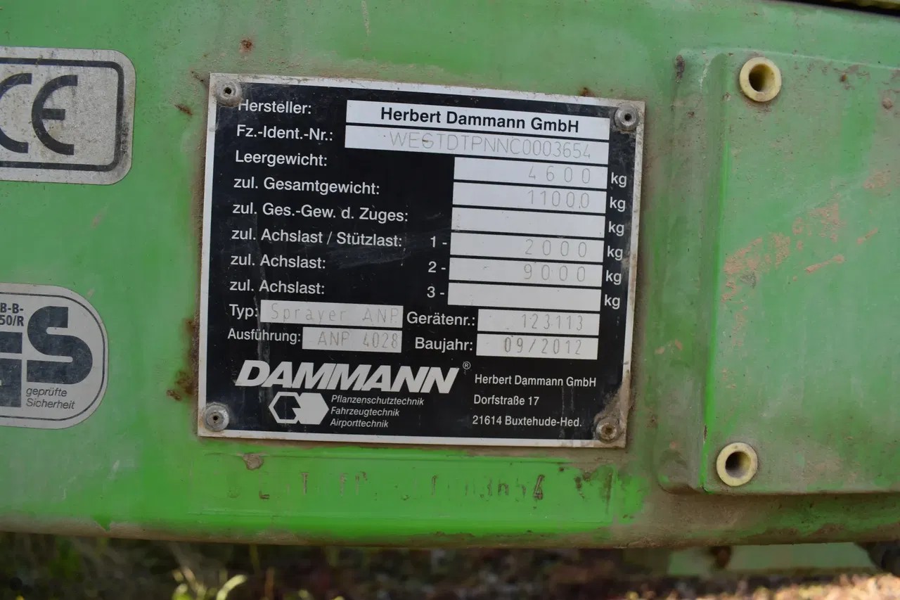 2012 Dammann ANP 4028 CLASIC, dovoz Skladom v EÚ — foto 7 z 24