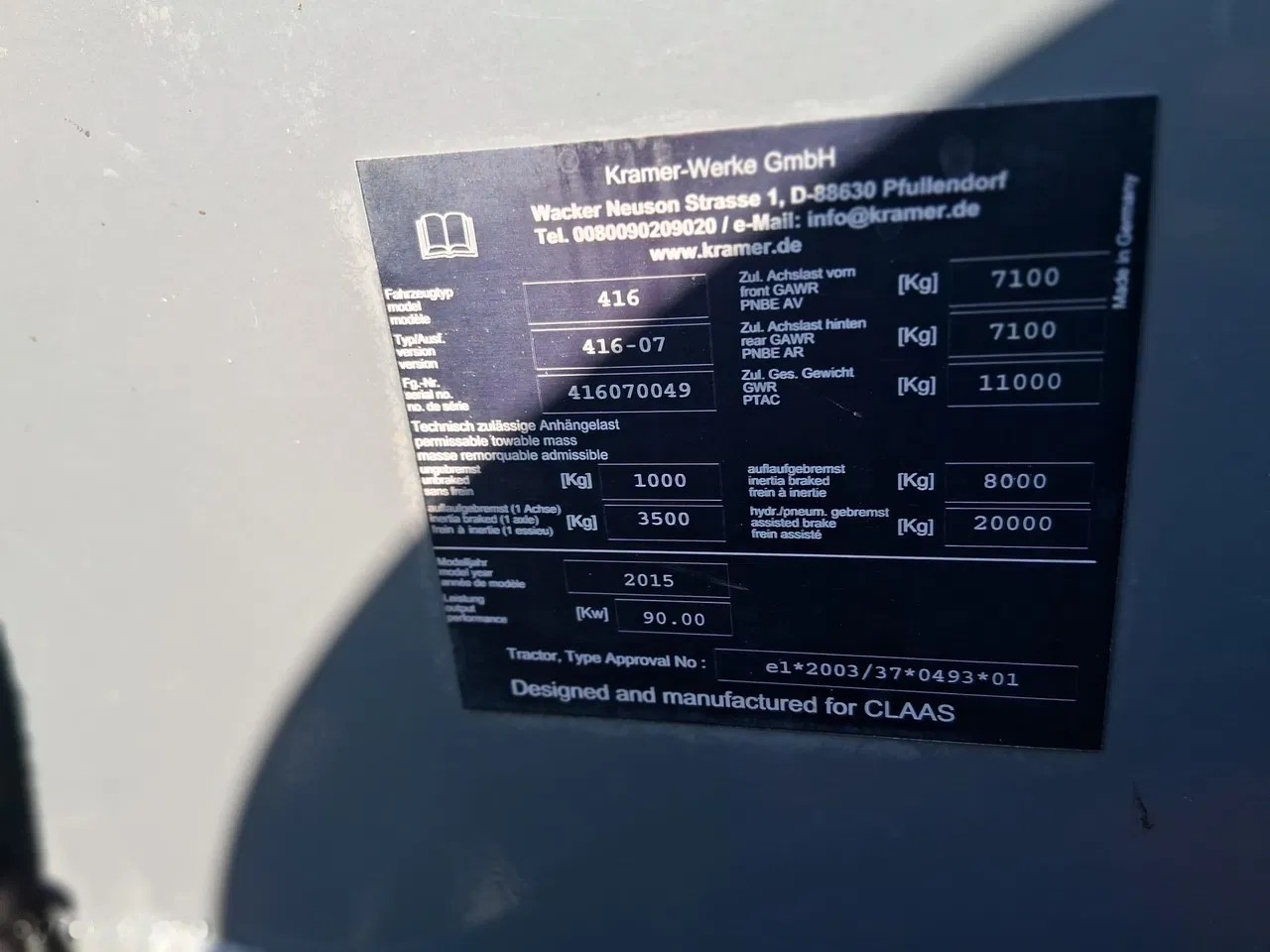 2015 Claas SCORPION 7050, 8 620 mth, dovoz Skladom v EÚ — foto 5 z 24