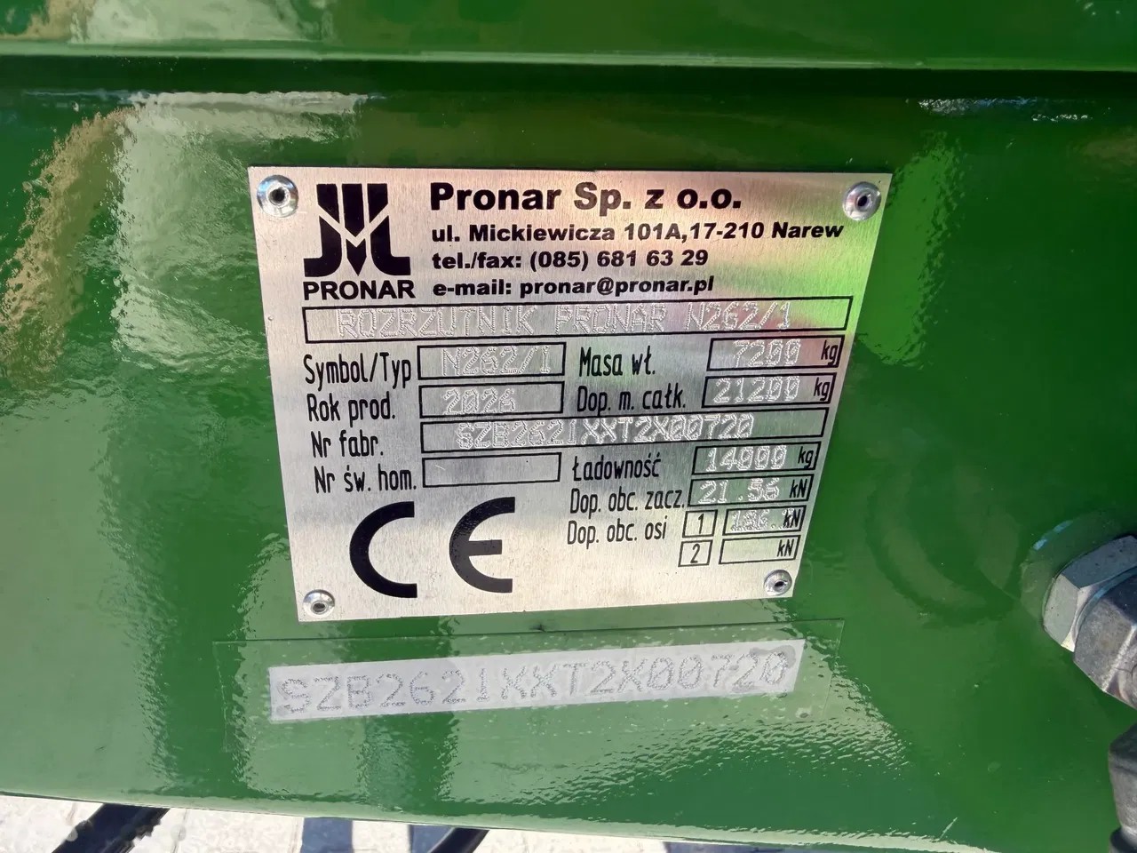 2026 Pronar, dovoz Skladom v EÚ — foto 16 z 17