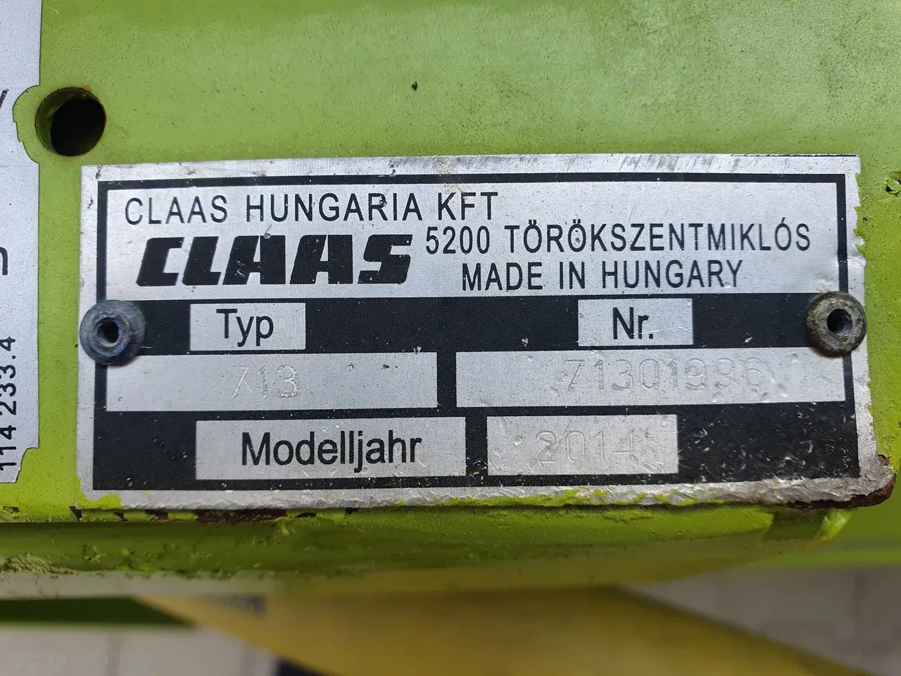 2014 Claas C540 składany, dovoz Skladom v EÚ — foto 13 z 19