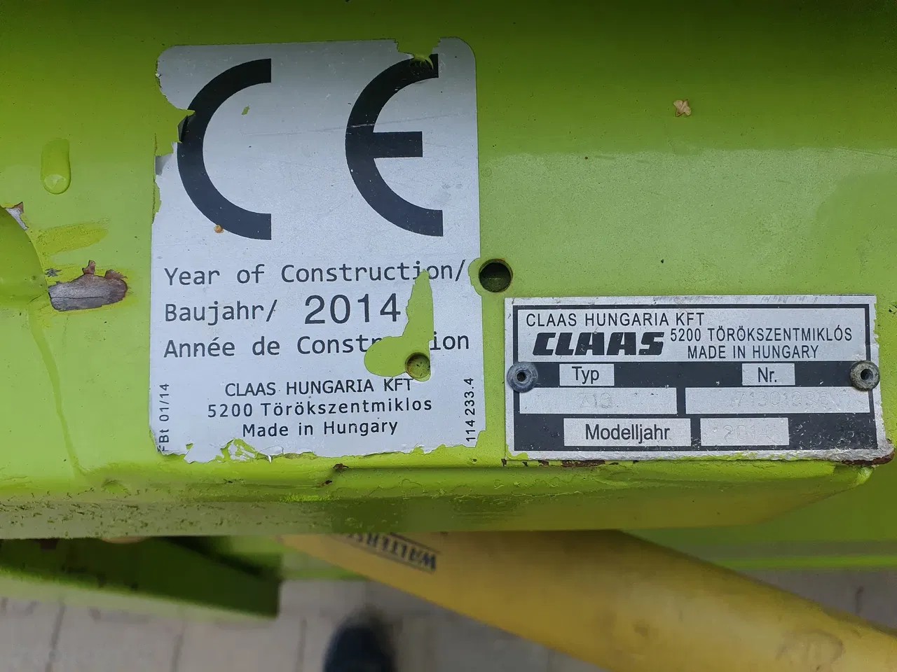 2014 Claas C540 składany, dovoz Skladom v EÚ — foto 14 z 19