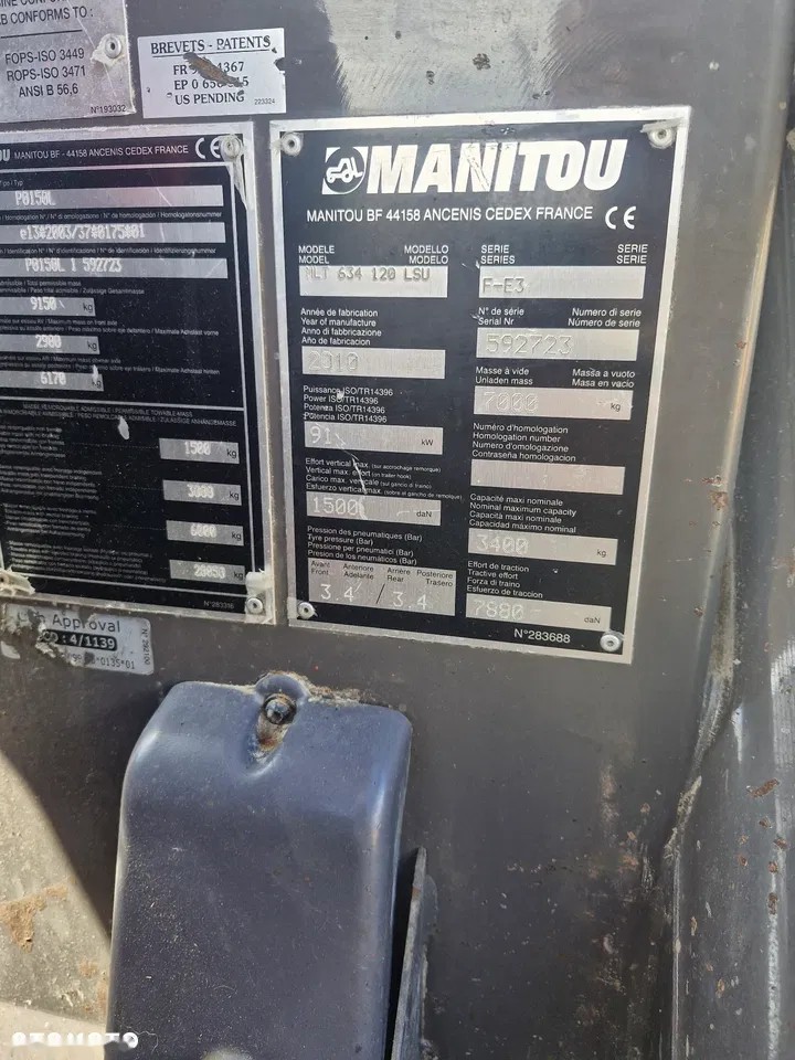 2010 Manitou 634-120, 5 450 mth, dovoz Skladom v EÚ — foto 8 z 11