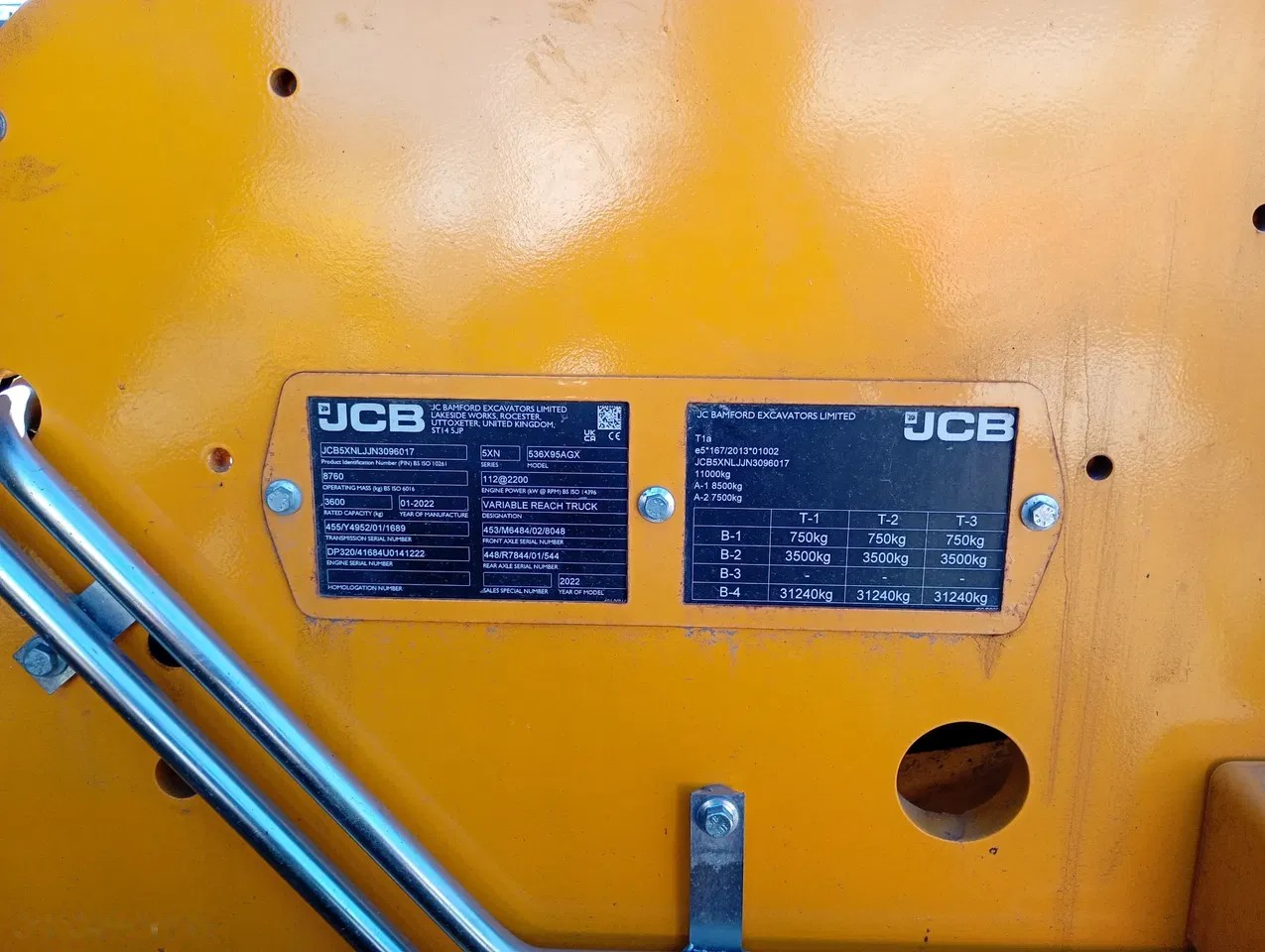 2022 JCB 536-95, 2 500 mth, dovoz Skladom v EÚ — foto 5 z 14