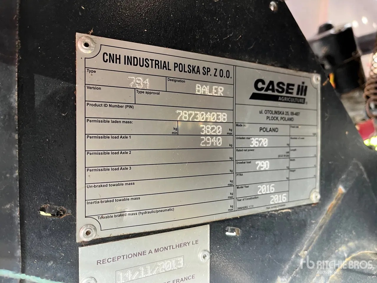 2016 Case Ih RB465, dovoz Skladom v EÚ — foto 10 z 10