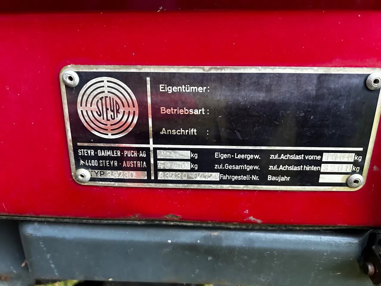 1984 Steyr 337.30, dovoz Skladom v EÚ — foto 6 z 8