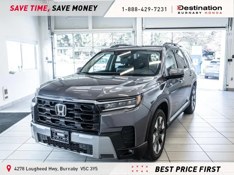 2026 Honda Pilot Touring, sivá, 9 585 km, dovoz Kanada — foto 1