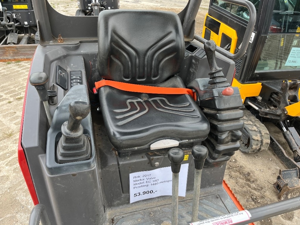 2017 Volvo EC18D, 1 480 mth, dovoz Skladom v EÚ — foto 9 z 11