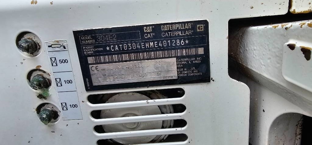 2016 Cat 304 E 2 CR, 4 201 mth, dovoz Skladom v EÚ — foto 9 z 16
