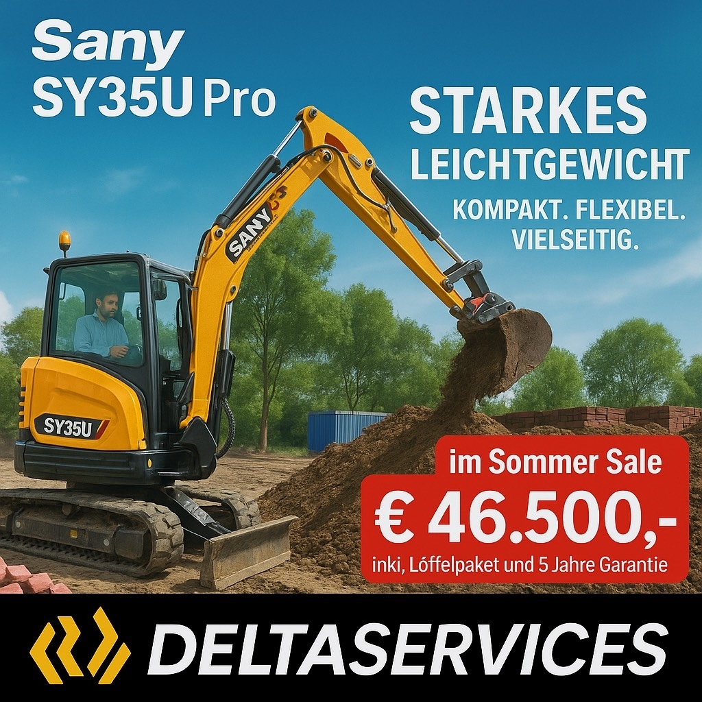 2024 Sany SY 35 U, 2 mth, dovoz Skladom v EÚ — foto 1 | AMECAR 2024 Sany SY 35 U, 2 mth, dovoz Skladom v EÚ — foto 1