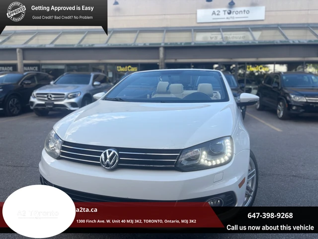 2013 Volkswagen Eos Comfortline, biela, 125 574 km, dovoz Kanada — foto 1