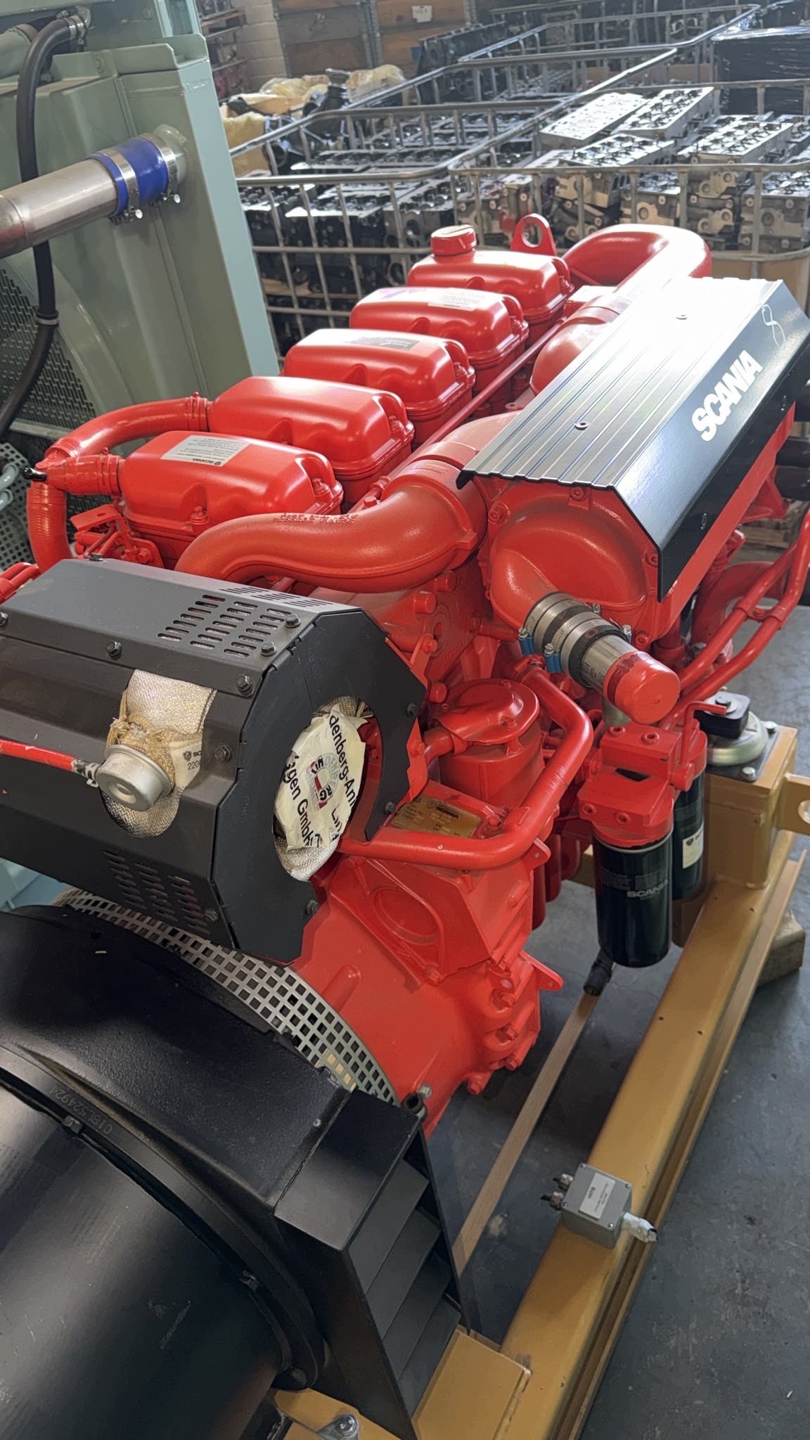 Stamford S4L1M-E42-generator pradu 216Kw motor Marina Scania DI09074M, Skladom v EÚ — foto 1