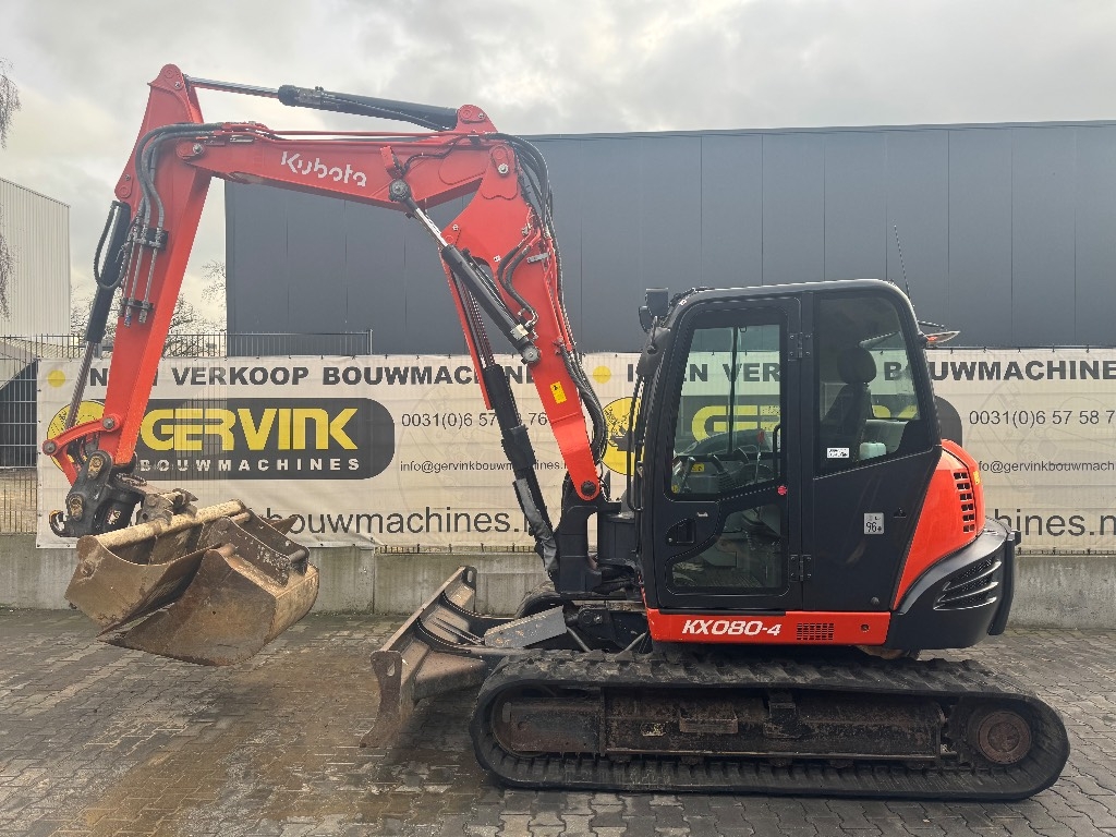 2015 Kubota KX 080-4, 6 457 mth, dovoz Skladom v EÚ — foto 1 | AMECAR 2015 Kubota KX 080-4, 6 457 mth, dovoz Skladom v EÚ — foto 1