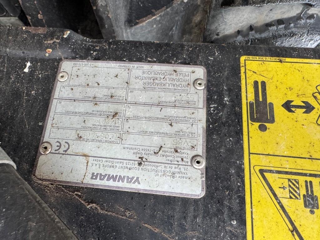 2019 Yanmar SV85 (40288), dovoz Skladom v EÚ — foto 6 z 8